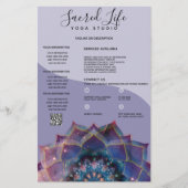 Boho Nebula Mandala, Mystik Flyer (Vorne)