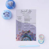 Boho Nebula Mandala, Mystik Flyer (Einzeln)