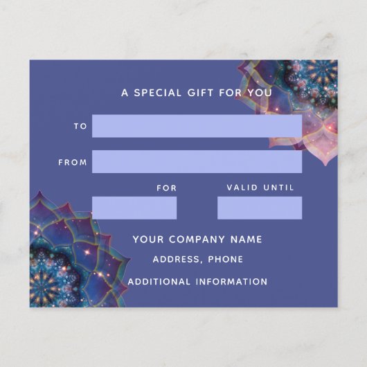 Boho Nebula Mandala, Mystik Flyer (Hinten)