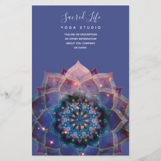 Boho Nebula Mandala, Mystik Flyer (Hinten)