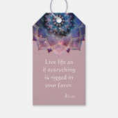 Boho Nebula Mandala, Mystik Geschenkanhänger (Vorderseite)