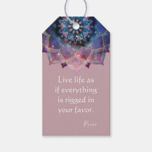 Boho Nebula Mandala, Mystik Geschenkanhänger (Vorderseite)