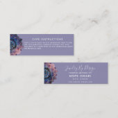 Boho Nebula Mandala, Mystik Mini Visitenkarte (Vorne/Hinten)