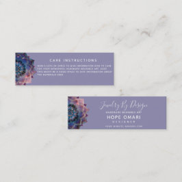 Boho Nebula Mandala, Mystik Mini Visitenkarte