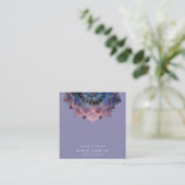 Boho Nebula Mandala, Mystik Quadratische Visitenkarte (Stehend Vorderseite)