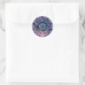 Boho Nebula Mandala, Mystik Runder Aufkleber (Tasche)
