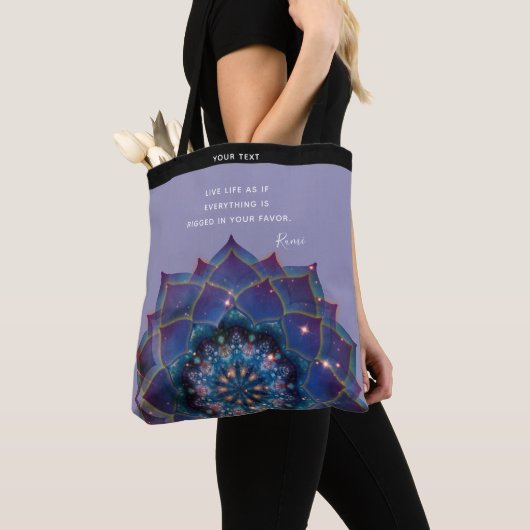 Boho Nebula Mandala, Mystik Tasche (Von Nahem)