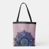 Boho Nebula Mandala, Mystik Tasche (Rückseite)