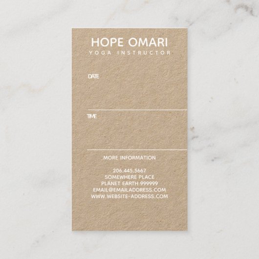 Boho Nebula Mandala, Mystik Terminkarte (Rückseite)