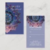 Boho Nebula Mandala, Mystik Terminkarte (Vorne/Hinten)