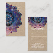 Boho Nebula Mandala, Mystik Terminkarte (Vorne/Hinten)