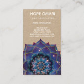 Boho Nebula Mandala, Mystik Treuekarte (Rückseite)