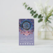 Boho Nebula Mandala, Mystik Treuekarte (Stehend Vorderseite)