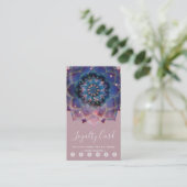 Boho Nebula Mandala, Mystik Treuekarte (Stehend Vorderseite)