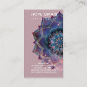 Boho Nebula Mandala, Mystik Treuekarte (Rückseite)