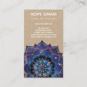 Boho Nebula Mandala, Mystik Visitenkarte (Rückseite)