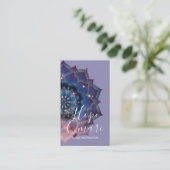 Boho Nebula Mandala, Mystik Visitenkarte (Stehend Vorderseite)