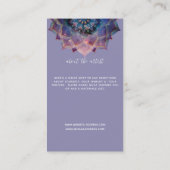 Boho Nebula Mandala, Mystik Visitenkarte (Rückseite)