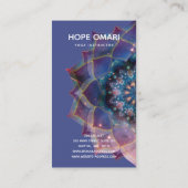 Boho Nebula Mandala, Mystik Visitenkarte (Rückseite)