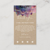 Boho Nebula Mandala, Mystik Visitenkarte (Vorderseite)