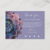 Boho Nebula Mandala, Mystik Visitenkarte (Vorderseite)