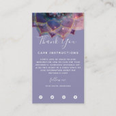 Boho Nebula Mandala, Mystik Visitenkarte (Vorderseite)