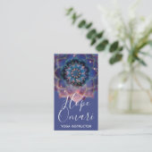 Boho Nebula Mandala, Mystik Visitenkarte (Stehend Vorderseite)