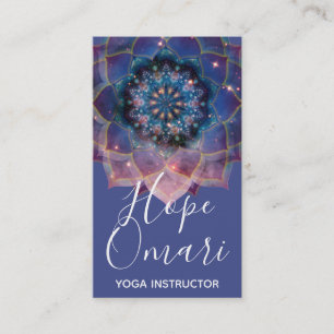 Boho Nebula Mandala, Mystik Visitenkarte