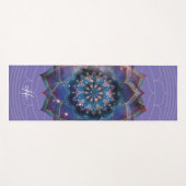 Boho Nebula Mandala, Mystik Yogamatte (Vorderseite (Horizontal))