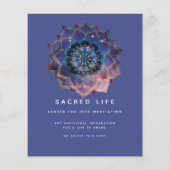 Boho‑Nebula‑Mandala, mystisch Flyer (Hinten)