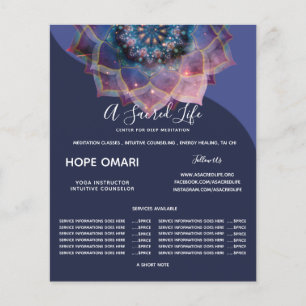 Boho Nebula Mandala, Mystisch Flyer