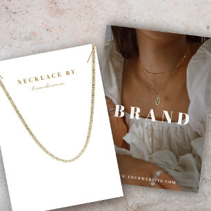 Boho Necklace Display Foto Card