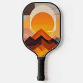 BOHO NEO GEO SUNSET PICKLEBALL SCHLÄGER (Rückseite)