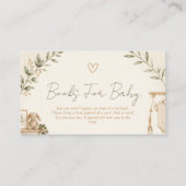 Boho Nesting Party Bücher für Baby Karte (Vorderseite)