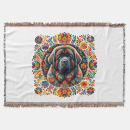 Boho-Neufundländer-Emblem Decke