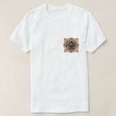 Boho-Neufundländer-Emblem T-Shirt (Design vorne)