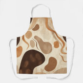 Boho Neutral Apron – Modern Minimalist Pattern Schürze (Vorderseite)
