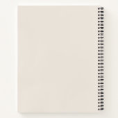 Boho Neutral Ästhetik Notizbuch Journal (Rückseite)