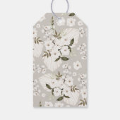 Boho Neutral Baby Dusche Danke, Geschenk Tag Geschenkanhänger (Rückseite)