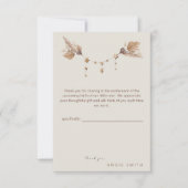 Boho Neutral Baby Dusche Danke Karte (Vorderseite)