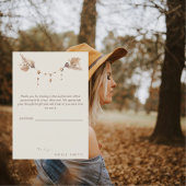 Boho Neutral Baby Dusche Danke Karte