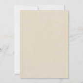 Boho Neutral Baby Shower Einladung (Rückseite)