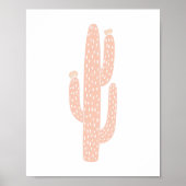 Boho Neutral Blush Cactus Cacti Kinderzimmer Decor Poster (Vorne)