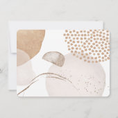 Boho Neutral Bohemisch Beige Tonal Personalisiert Mitteilungskarte (Rückseite)