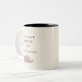 Boho Neutral Cute Coffee Lover Kaffeetasse (Vorderseite Links)