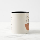 Boho Neutral Cute Coffee Lover Kaffeetasse (Mittel)