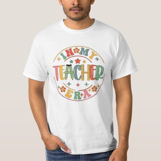 Boho Neutral	Cute Lehrer T-Shirt  (Vorderseite)