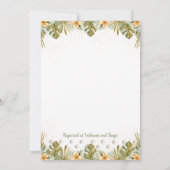 Boho Neutral Dinosaur Babydusche Einladung (Rückseite)