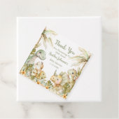 Boho Neutral Dinosaur Babydusche Geschenkanhänger (Beispiel)