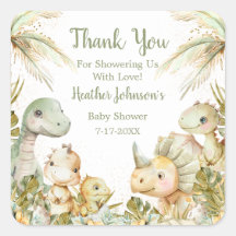 Boho Neutral Dinosaur Babydusche
